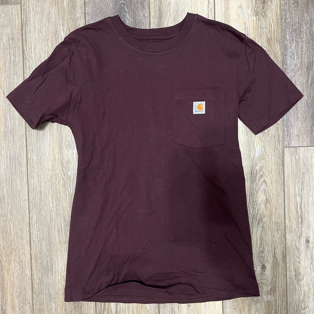 Women’s Carhartt Maroon Loose Fit T Shirt
